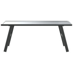Walplus Garden Coffee Table Black 90X45X35 Cm Powder-Coated Steel - thumbnail 3