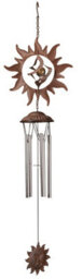 My Smart Buy Rusty Sun Windchime - 72 Cm Outdoor Tuned Chime With Rustic Sun Design, Weatherproof For Patios And Gardens - thumbnail 2