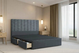 "Nexus Kyoto Plush Divan, Steel, 54"" Headboard, 2 Drawers Same Side, Open Coil Mattress, King" - thumbnail 4