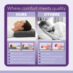 Aamira V Shaped Pillow Shredded Orthopaedic Memory Foam, Dark Grey, Head, Neck & Back Pregnancy Maternity Support, Washable Cover - thumbnail 4