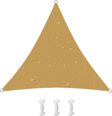 Beige 2X2X2M Triangular Shade Sail 95% Uv Protection - image 1