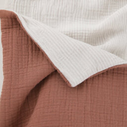 Where Saints Go Ltd Terracotta Muslin Cotton Square Pillowcases Pack Of 2 60 X 60Cm - thumbnail 6