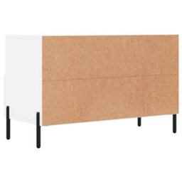 Berkfield Sturdy Tv Cabinet White 80X36X50 Cm Engineered Wood - thumbnail 8
