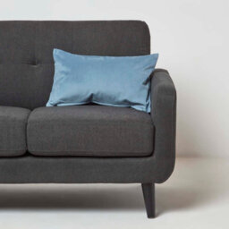 Homescapes Blue Velvet Cushion, Bolster 30 X 50 Cm - thumbnail 2