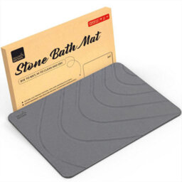 Taylor & Brown Stone Bath Mat, Diatomaceous Earth, Nonslip, Super Absorbent, Quick Dry, Antimould, 60X39Cm, Dark Grey River - thumbnail 1