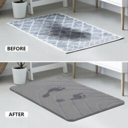 Taylor & Brown Stone Bath Mat, Diatomaceous Earth, Nonslip, Super Absorbent, Quick Dry, Antimould, 60X39Cm, Dark Grey River - thumbnail 7