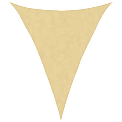 Berkfield Durable Sun Shade Sail Sand 3X4X4 M 100% Polyester Oxford