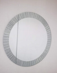 DEENZ Large Round Wall Mounted Mirror Frameless Sunburst Glitter - thumbnail 3