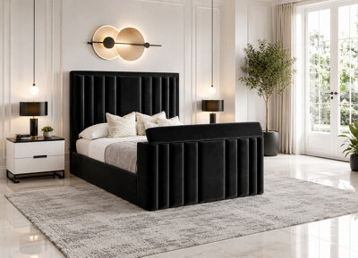 Derwent Tv Bed With Ottoman Gas Lift Storge Black - image 1