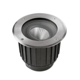 Luminosa Lighting Luminosa Gea Outdoor Led Recessed Ground Uplight Stainless Steel Polished 22.3Cm 2815Lm 2700K Ip67