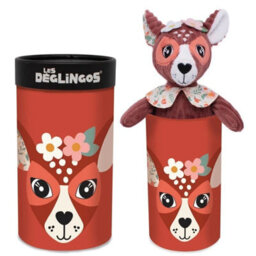 Les Dèglingos Les Degingos Melimelos The Deer In Box Large Plush Figure Kids Soft Cuddly Toy - thumbnail 2