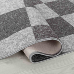 Machine Washable Square Design Anti Slip Doormats Grey 80X300 Cm - thumbnail 3