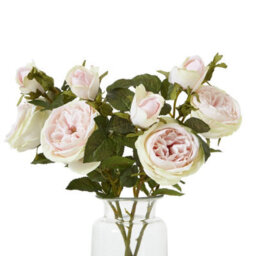Hill Interiors The Natural Garden Collection Rose Artificial Flower Pink (One Size) - thumbnail 3