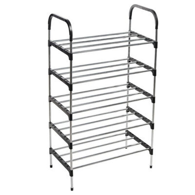 5 Tier Black Cabinet Holder Shelf Shoe Rack Stand Shelf - image 1