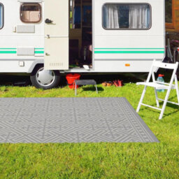 Homeart Outdoor Rugs Easy Cleaning Area Rugs For Balcony,garden,picnic,uv Weather Resistant Grey Cream, 140 X 200 Cm - thumbnail 2