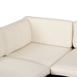 Outsunny Garden Rattan Sofa Set Polyester Cover Replacement No Cushion Cream - thumbnail 7