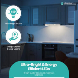 Neel Blue Pack Of 2 Under Cabinet Lighting, Motion Sensor Light Battery Operated Wireless Lighting - thumbnail 9