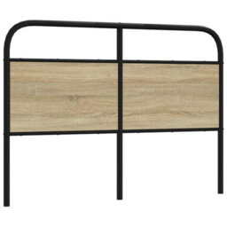 Berkfield Headboard Sonoma Oak 135 Cm Steel And Engineered Wood - thumbnail 1