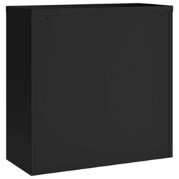 Berkfield File Cabinet Black 90X40X90 Cm Steel - thumbnail 6