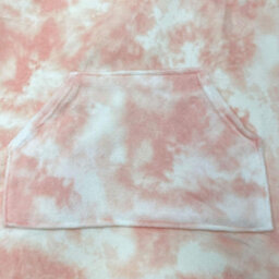 Ohs Tie-Dye Hooded Blanket Oversized Wearable Sherpa Fleece, Blush Pink - thumbnail 5
