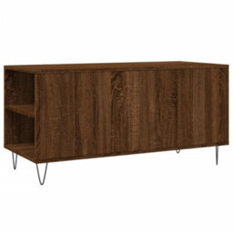 Berkfield Modern Coffee Table Brown Oak 102X44.5X50 Cm Engineered Wood - thumbnail 8
