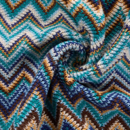 Living And Home Blue Bohemian Style Sofa Blanket/knitted Throwaway 170Cm L X 127Cm W - thumbnail 7