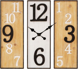 Wall Clock Metal And Wood 60Cm X 61Cm - thumbnail 1