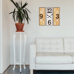 Wall Clock Metal And Wood 60Cm X 61Cm - thumbnail 3