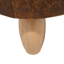 Beliani Rhino Childrens Stool With Storage Brown Faux Leather Rubberwood Legs W60 X D32 X H35Cm - thumbnail 8