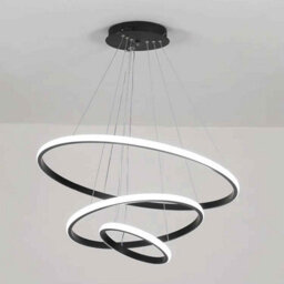 Modern 3 Ring Pendant Light, Dimmable Hanging Ceiling Lamp For Kitchen And Living Room. - thumbnail 5