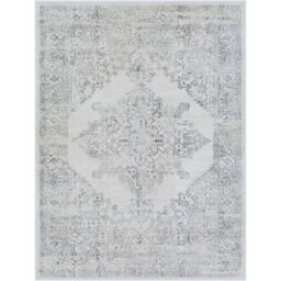 Livabliss Roma-Vintage Off-White Grey Charcoal Traditional Boho Living Dining Bedroom Rug 120 X 170 Cm Easy Care, Non Shedding - thumbnail 1