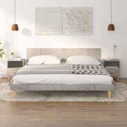 Berkfield Bedside Cabinets 2 Pcs Concrete Grey 40X35X47 Cm - thumbnail 1