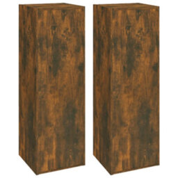 Berkfield 6 Piece Tv Cabinet Set Smoked Oak Engineered Wood - thumbnail 7