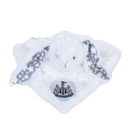 Newcastle United Fc Plush Rabbit Baby Blanket White/grey (30Cm X 30Cm)