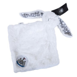 Newcastle United Fc Plush Rabbit Baby Blanket White/grey (30Cm X 30Cm) - thumbnail 2