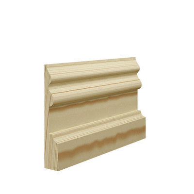 Skirting World Noble 2 Pine Architrave 119mm X 21mm Double Set (2 Legs 2440mm, 1 Head 2440mm), Primed (Pack Of 2)