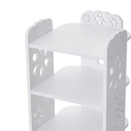 Thehotsale 7-Tier White Plastic Freestanding Open Shoes Rack For Entryway - thumbnail 5
