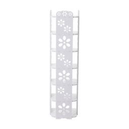 Thehotsale 7-Tier White Plastic Freestanding Open Shoes Rack For Entryway - thumbnail 4