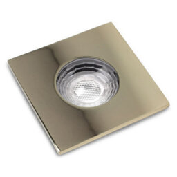 4 Pack - Polished Brass Gu10 Square Fire Rated Downlight - Ip65 - Se Home - thumbnail 2