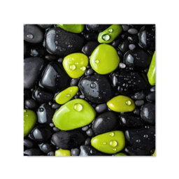 Warren Reed Designer Lime And Charcoal Pebble Harmony Kitchen Splashback - thumbnail 2