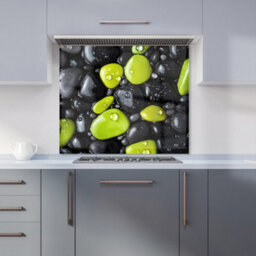 Warren Reed Designer Lime And Charcoal Pebble Harmony Kitchen Splashback