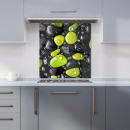 Warren Reed Designer Lime And Charcoal Pebble Harmony Kitchen Splashback - thumbnail 6