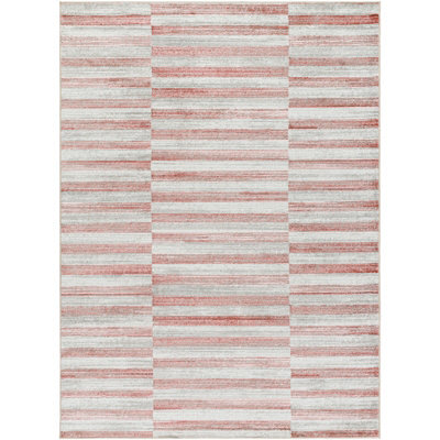 Livabliss San Francisco-Modern Pink Grey Burgundy Graphic Living Dining Bedroom Rug 120 X 170 Cm Easy Care, Non Shedding - image 1