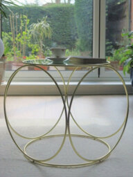 Aspect Furniture Gatsby Accent Table/bedside Table-Mirror Top/matt Gold Frame - thumbnail 4