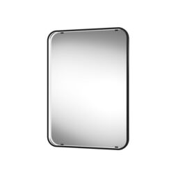 Sensio Aspect Matt Black Rectangular Wall-Mounted Bathroom Illuminated Contemporary Mirror (H)70Cm (W)50Cm - thumbnail 2