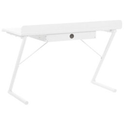 Beliani Home Office Desk Focus White 120 Cm 60 Cm With Drawers - thumbnail 7