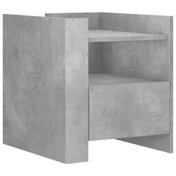 Berkfield Bedside Cabinet Concrete Grey 45X50X50 Cm Engineered Wood - thumbnail 2