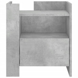 Berkfield Bedside Cabinet Concrete Grey 45X50X50 Cm Engineered Wood - thumbnail 4