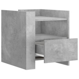 Berkfield Bedside Cabinet Concrete Grey 45X50X50 Cm Engineered Wood - thumbnail 7