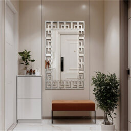 Artloge 120X70Cm Venetian Wall Mirror Decorative Frameless Beveled Edge Mirror, Vertical Or Horizontal Hanging - thumbnail 5